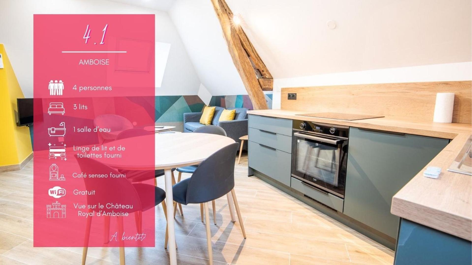 4Point1 - T3 Pour 4Pers. Apartment Amboise Ngoại thất bức ảnh